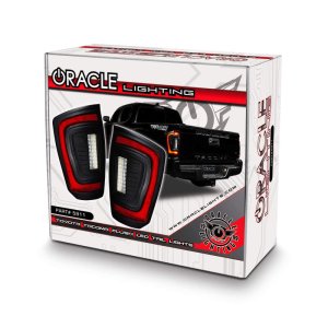 Toyota Tacoma LED Tail Lights - Rear - ORACLE Lighting - Flush Style - Black - `16-`23